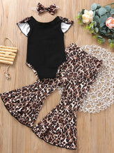 Load image into Gallery viewer, Leopard onesie outfit