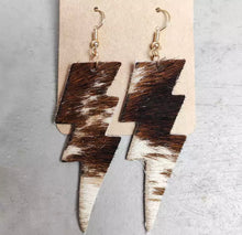 Load image into Gallery viewer, Lightening bolt earrings