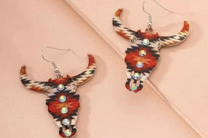 Bull head earrings