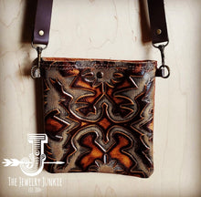 Load image into Gallery viewer, Laredo tooled leather crossbody purse