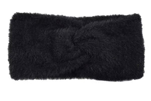 Furry knot headband