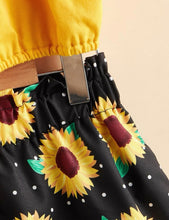 Load image into Gallery viewer, Sunflower short outfit