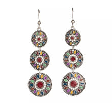 Load image into Gallery viewer, Small concho dangle earrings