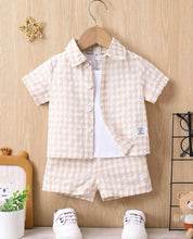 Load image into Gallery viewer, Gingham short outfit