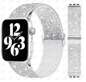 Apple bling adjustable watch bands