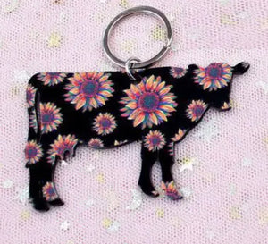 Farm Flower Keychains