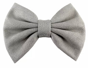 Suede bows