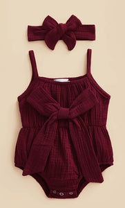 Bow tie Romper