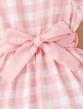 Load image into Gallery viewer, Gingham belted Dress