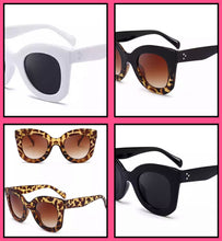 Load image into Gallery viewer, Round cat eye sunglasses