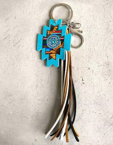 Aztec charm key chains