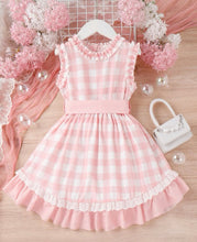 Load image into Gallery viewer, Gingham belted Dress