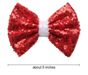 Sequin 5” bow