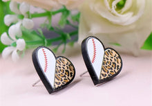 Load image into Gallery viewer, Sport heart earrings