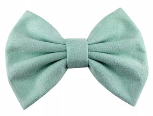 Suede bows