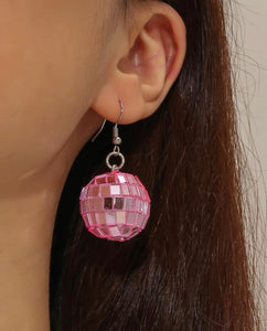 Disco ball earrings