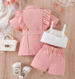 3 pc. Jacket/Short set