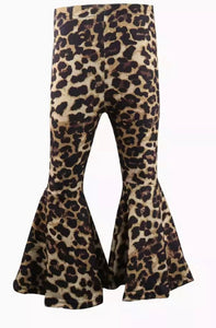 Leopard Flare bottom pants