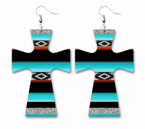 Cross earrings