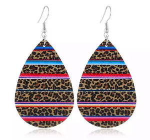 Colorful teardrop earrings