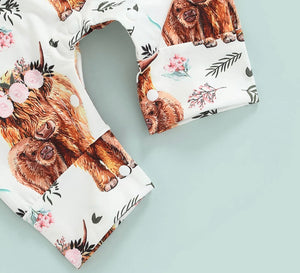 Highland Cow Romper