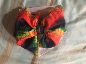 Rainbow swirl headwrap