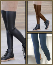 Load image into Gallery viewer, Pleather leggings