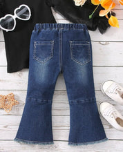 Load image into Gallery viewer, Front pleated bow jeans