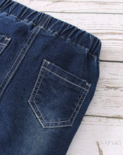 Load image into Gallery viewer, Front pleated bow jeans