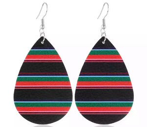 Colorful teardrop earrings