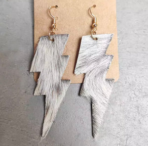 Lightening bolt earrings