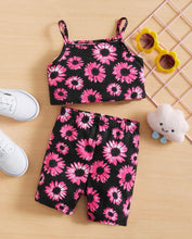 Load image into Gallery viewer, Sunflower cami short outfit