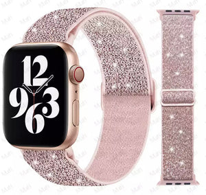 Apple bling adjustable watch bands